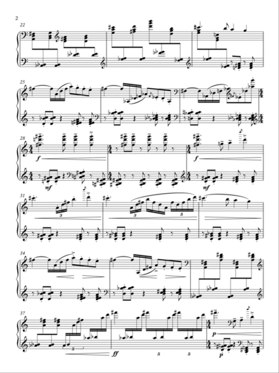 The little rider Piano Solo scores gallery preview page 2