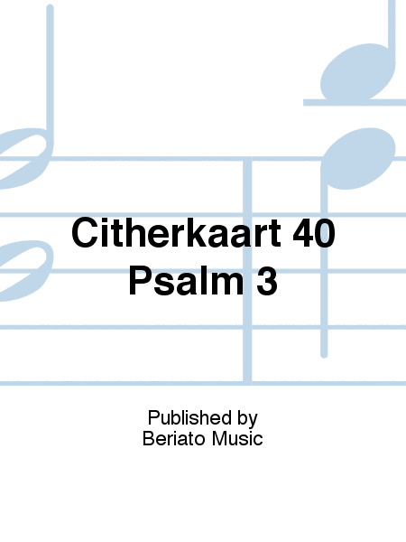 Citherkaart 40 Psalm 3