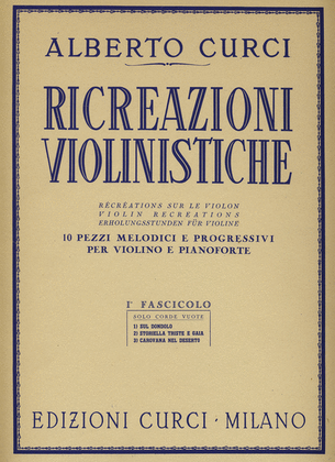 Book cover for Ricreazioni violinistiche