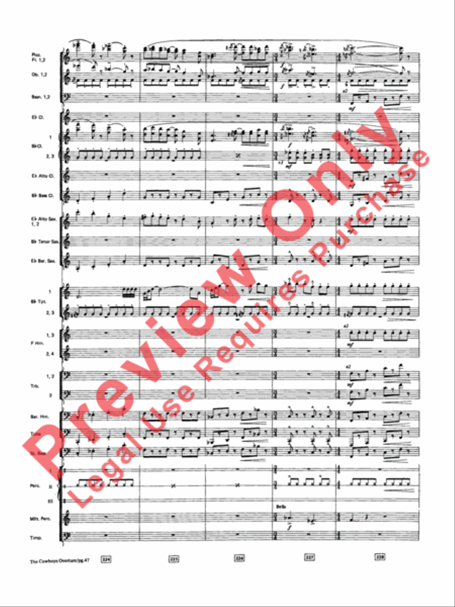 The Cowboys Concert Band scores gallery preview page 48