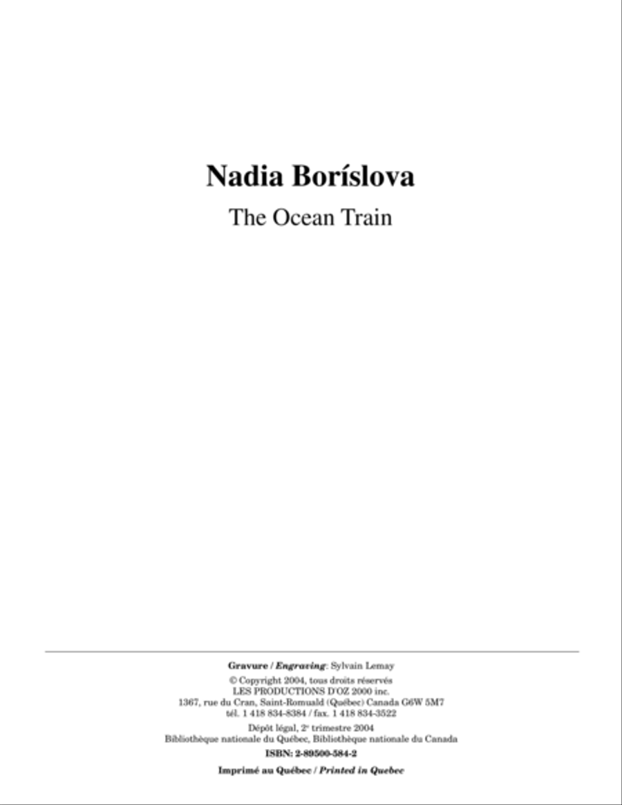The Ocean Train The Ocean Train Classical Guitar scores gallery preview page 1