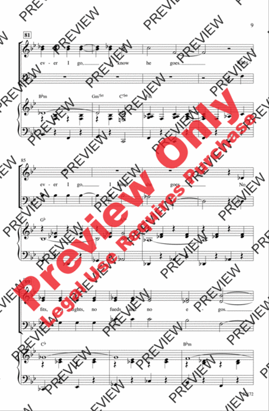 Together Wherever We Go 3-Part scores gallery preview page 9