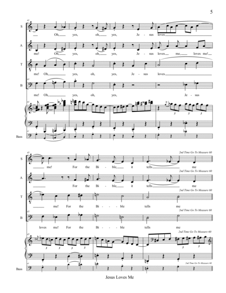 Jesus Loves Me (SATB) image number null