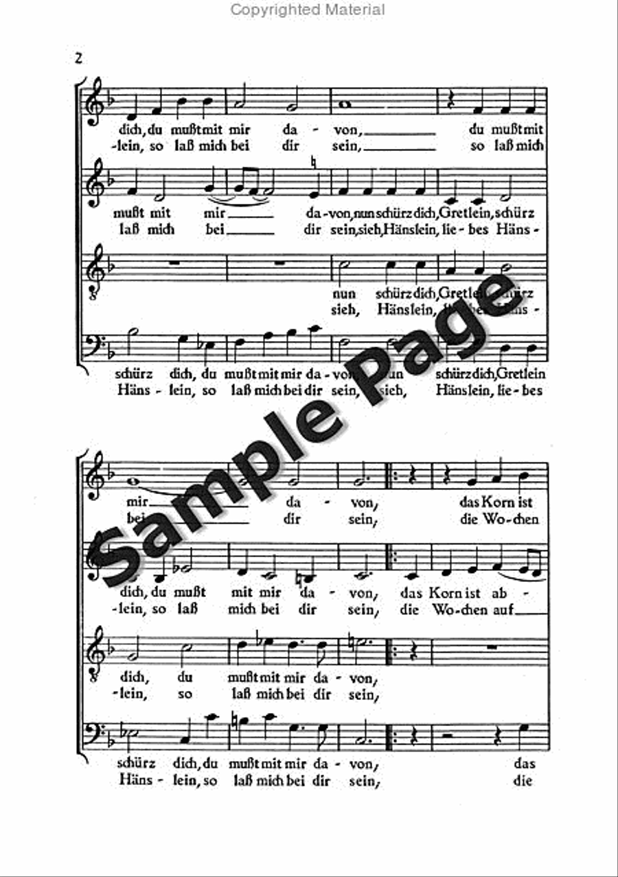Eccard J Nun Schuerz Dich Gretlein Mixed Choir scores gallery preview page 3
