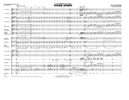 Titan Spirit (Theme from Remember The Titans) - Full Score