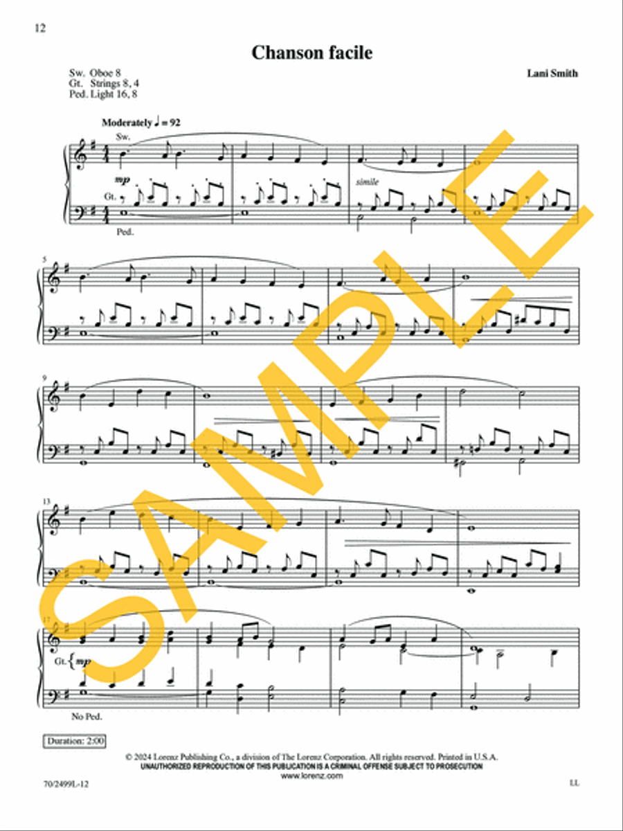 Organ Meditations for Worship, Vol. 2 Organ Solo scores gallery preview page 9