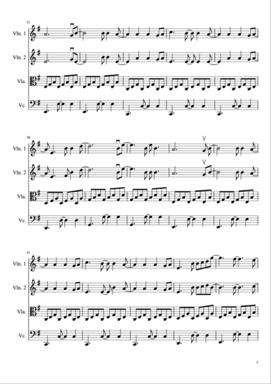All Of Me All Of Me String Quartet scores gallery preview page 4