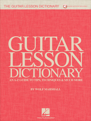 Book cover for The Guitar Lesson Dictionary