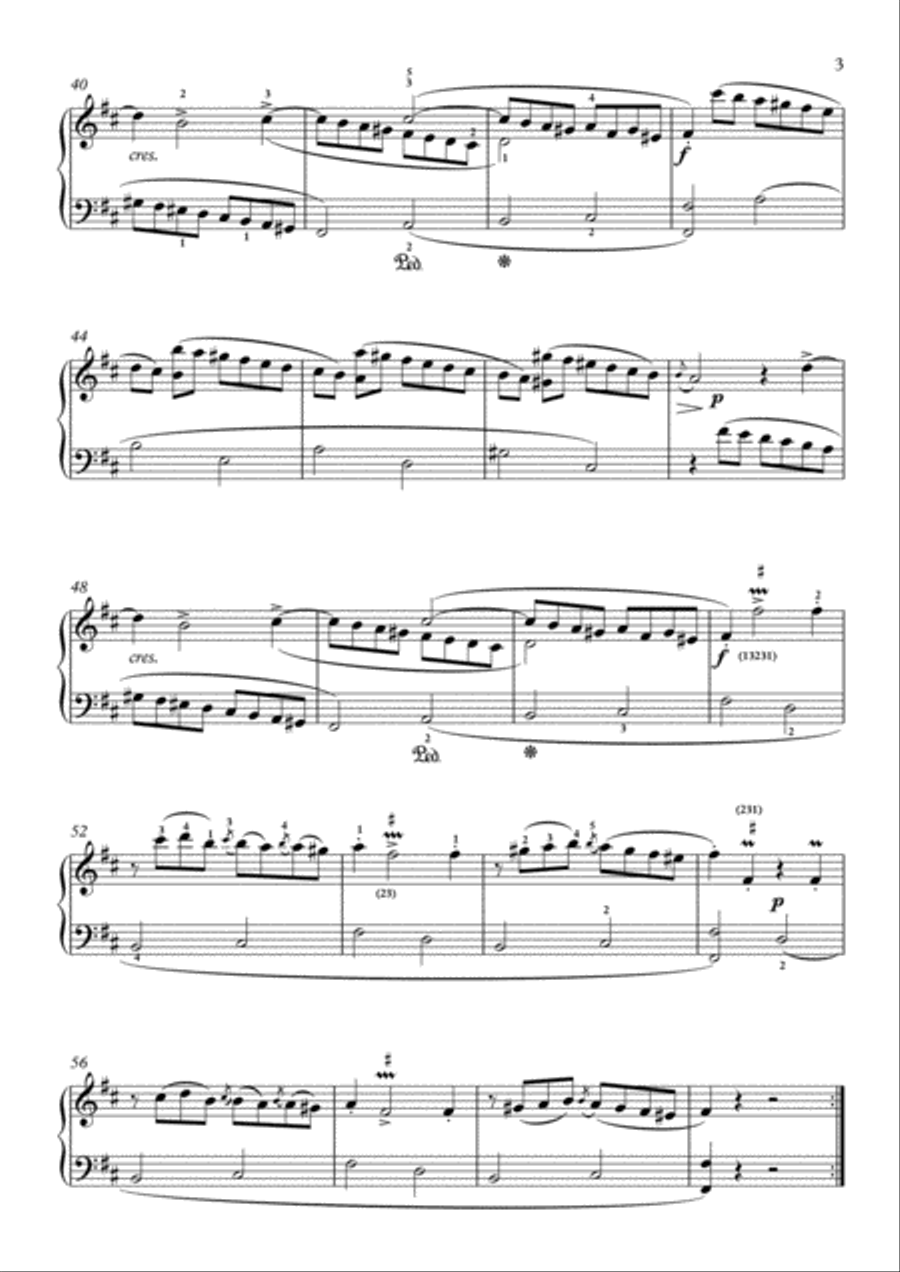Scarlatti-Sonata in B-minor L.S44 K.293(piano) Piano Solo scores gallery preview page 4