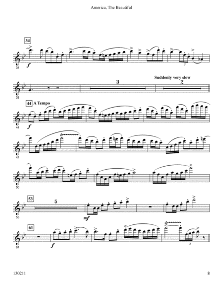 America The Beautiful Woodwind Duet scores gallery preview page 9