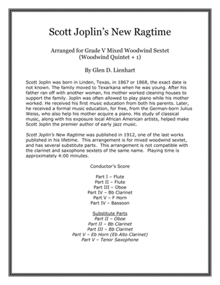 Scott Joplin's New Ragtime (Woodwind Sextet)