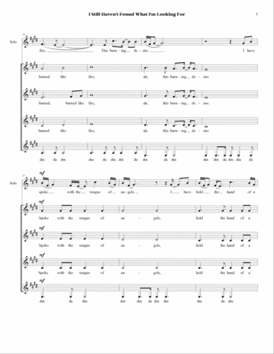 I Still Haven't Found What I'm Looking For SSAA scores gallery preview page 5
