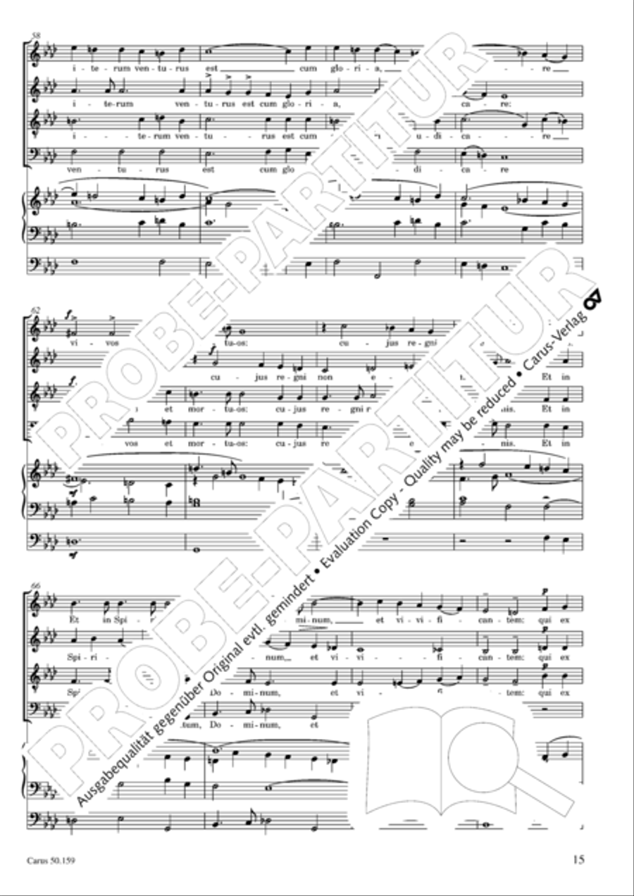 Mass in F Minor (Missa in f) 4-Part scores gallery preview page 16