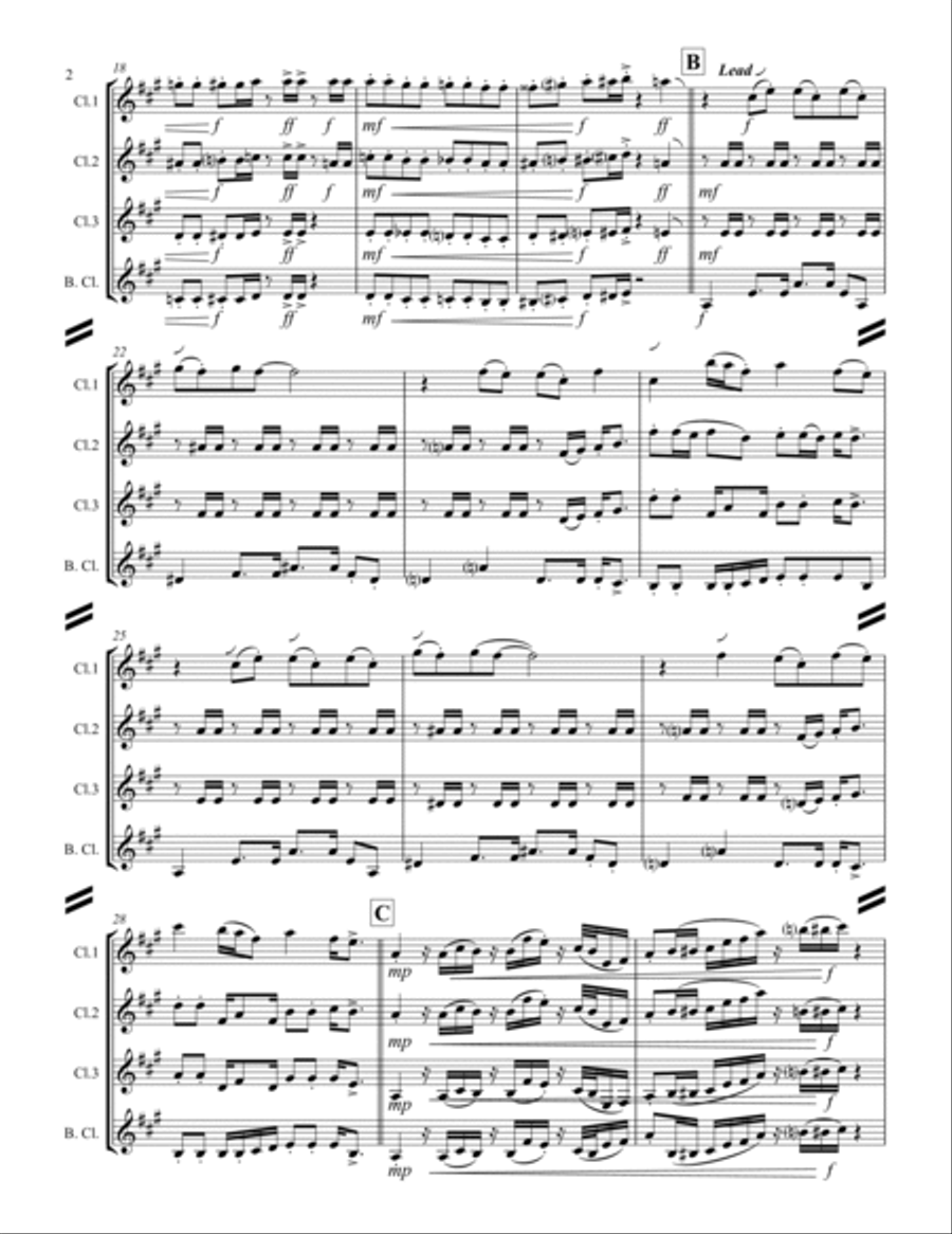 Sir Duke Woodwind Ensemble scores gallery preview page 3