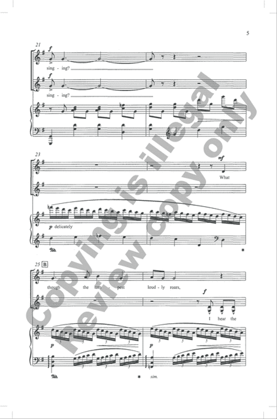 How Can I Keep from Singing? Choir scores gallery preview page 4