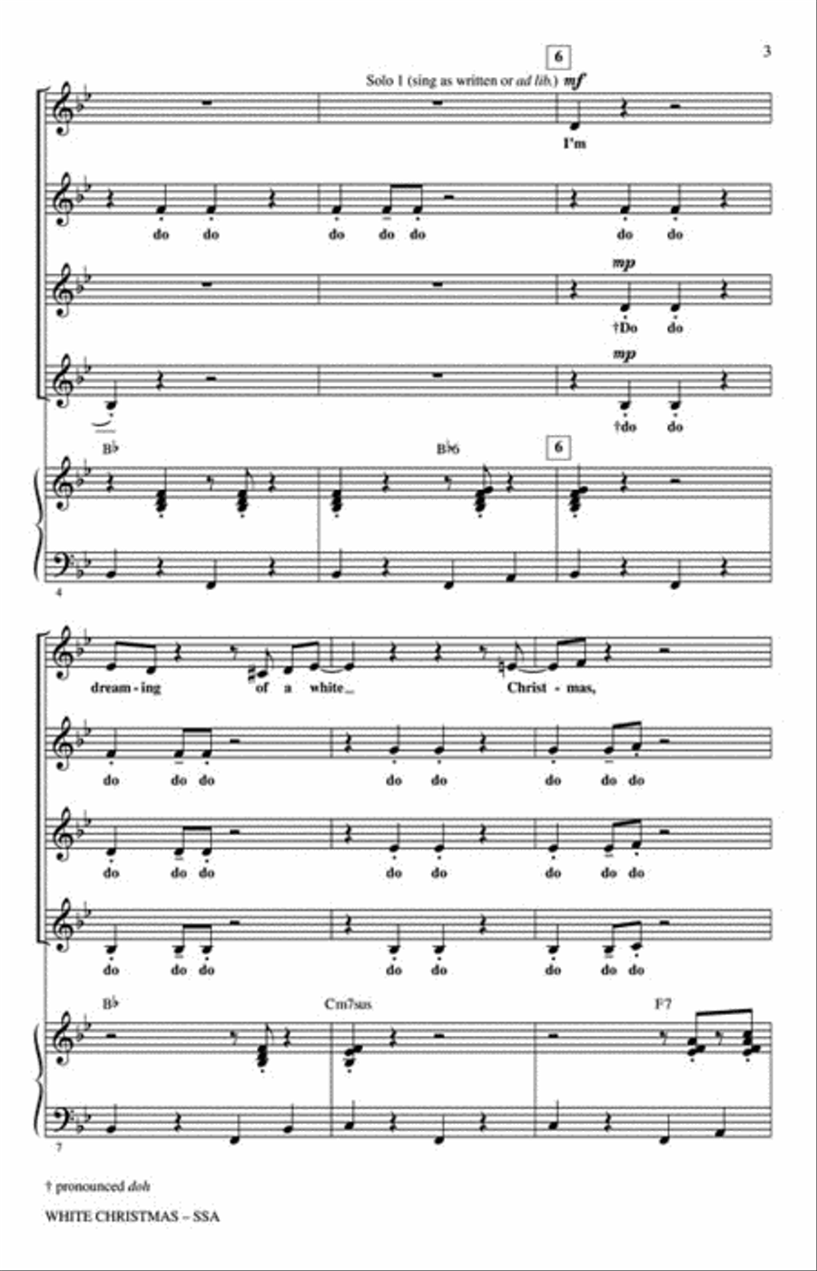 White Christmas SSA scores gallery preview page 3