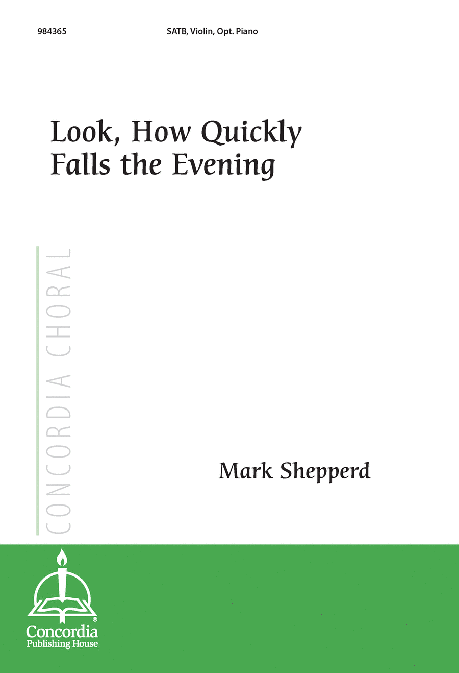 Look, How Quickly Falls the Evening 4-Part scores gallery preview page 1
