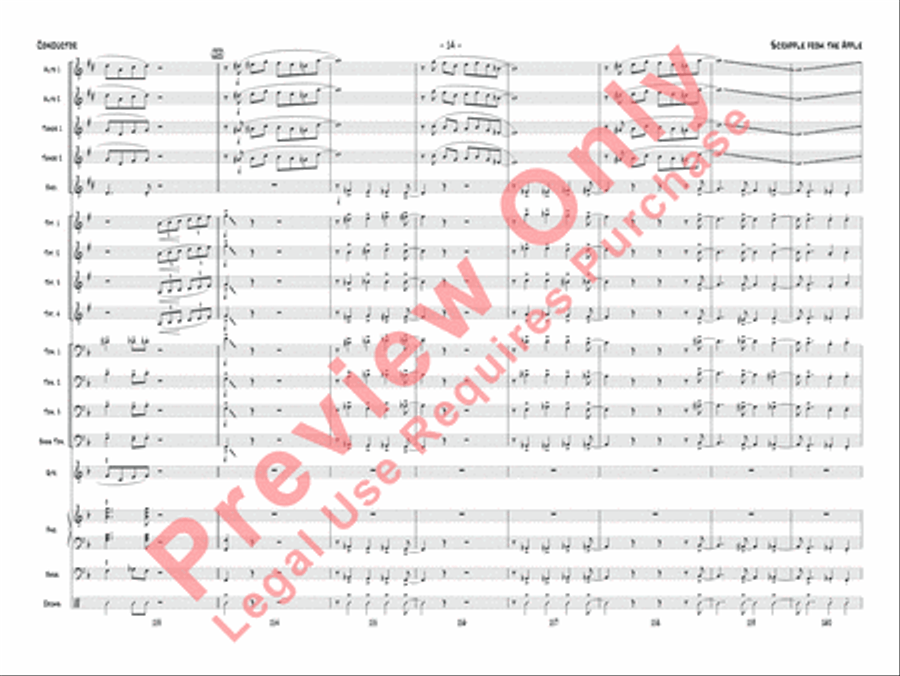 Scrapple from the Apple Jazz Ensemble scores gallery preview page 17