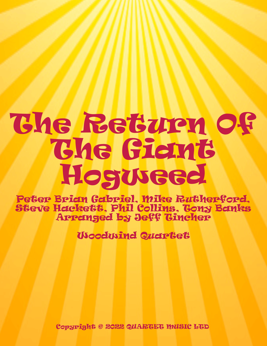 The Return Of The Giant Hogweed Woodwind Quartet scores gallery preview page 1