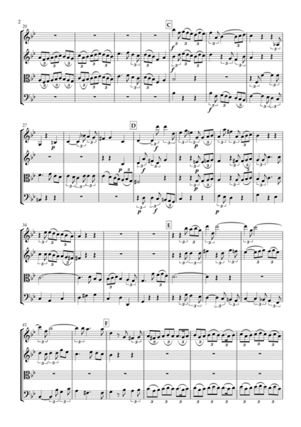 ’Wisch ab der Tranen scharfe Lauge’ from Brockes Passion HWV.48 for String Quartet image number null