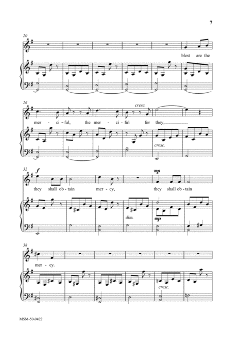 Blest Are They Three Treble Anthems from Magnificat Unison Choir scores gallery preview page 6