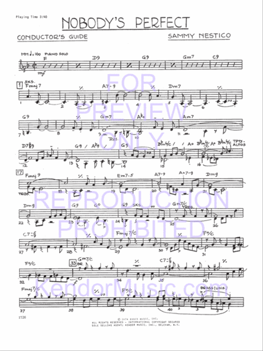 Nobody's Perfect Nobody's Perfect Jazz Ensemble scores gallery preview page 2