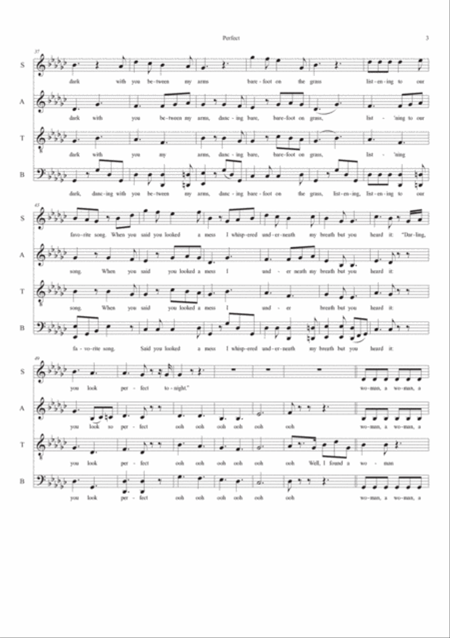 Perfect Perfect 4-Part scores gallery preview page 3