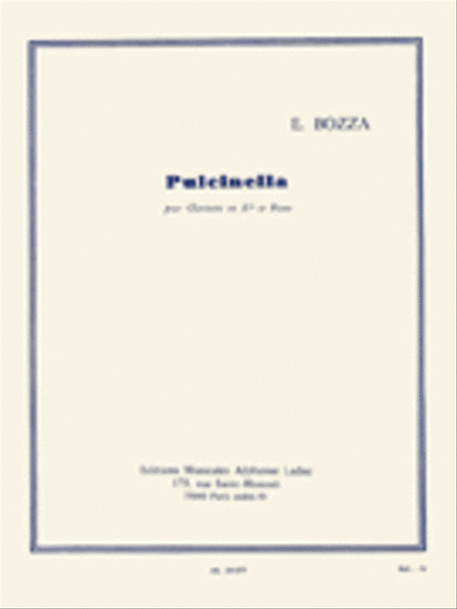 Pulcinella (clarinet & Piano) Clarinet Solo scores gallery preview page 1