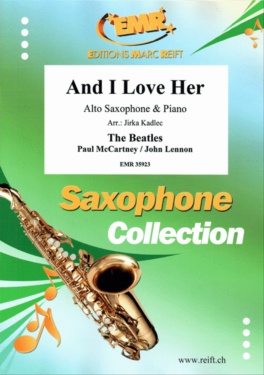 And I Love Her Alto Saxophone scores gallery preview page 1