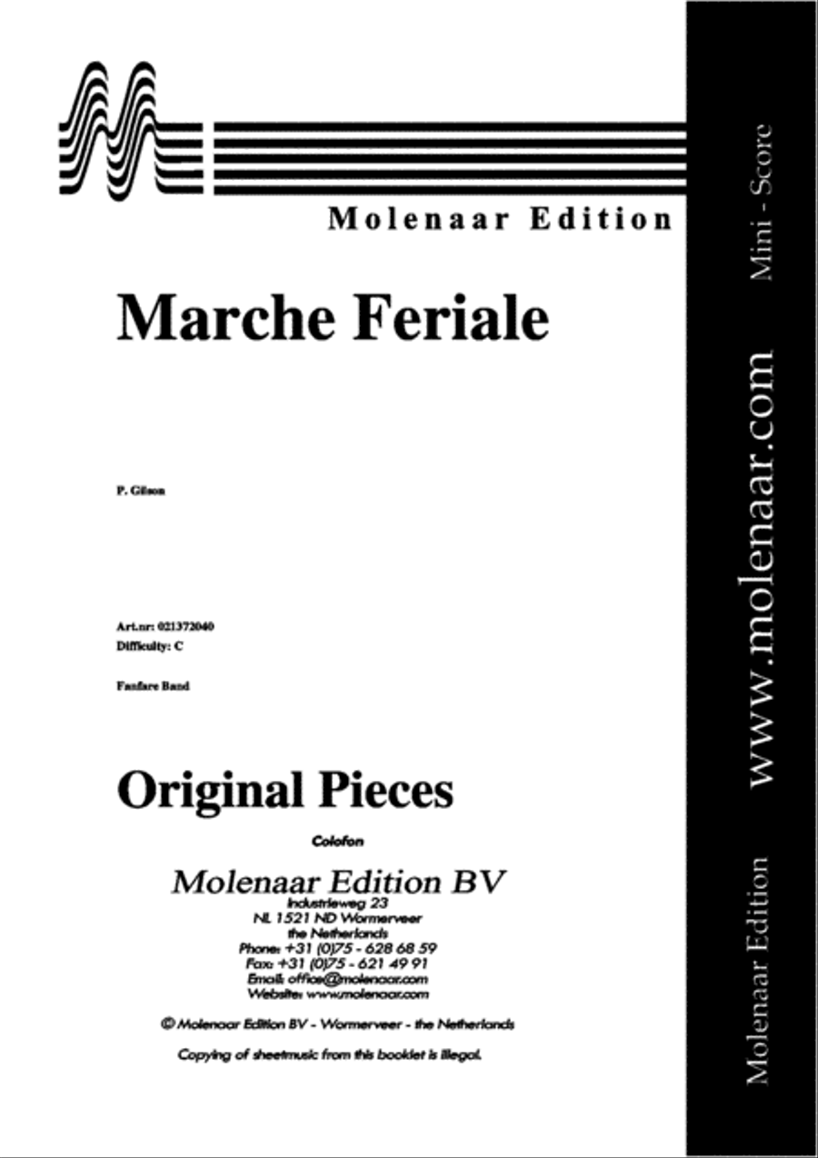 Marche Feriale Concert Band scores gallery preview page 2
