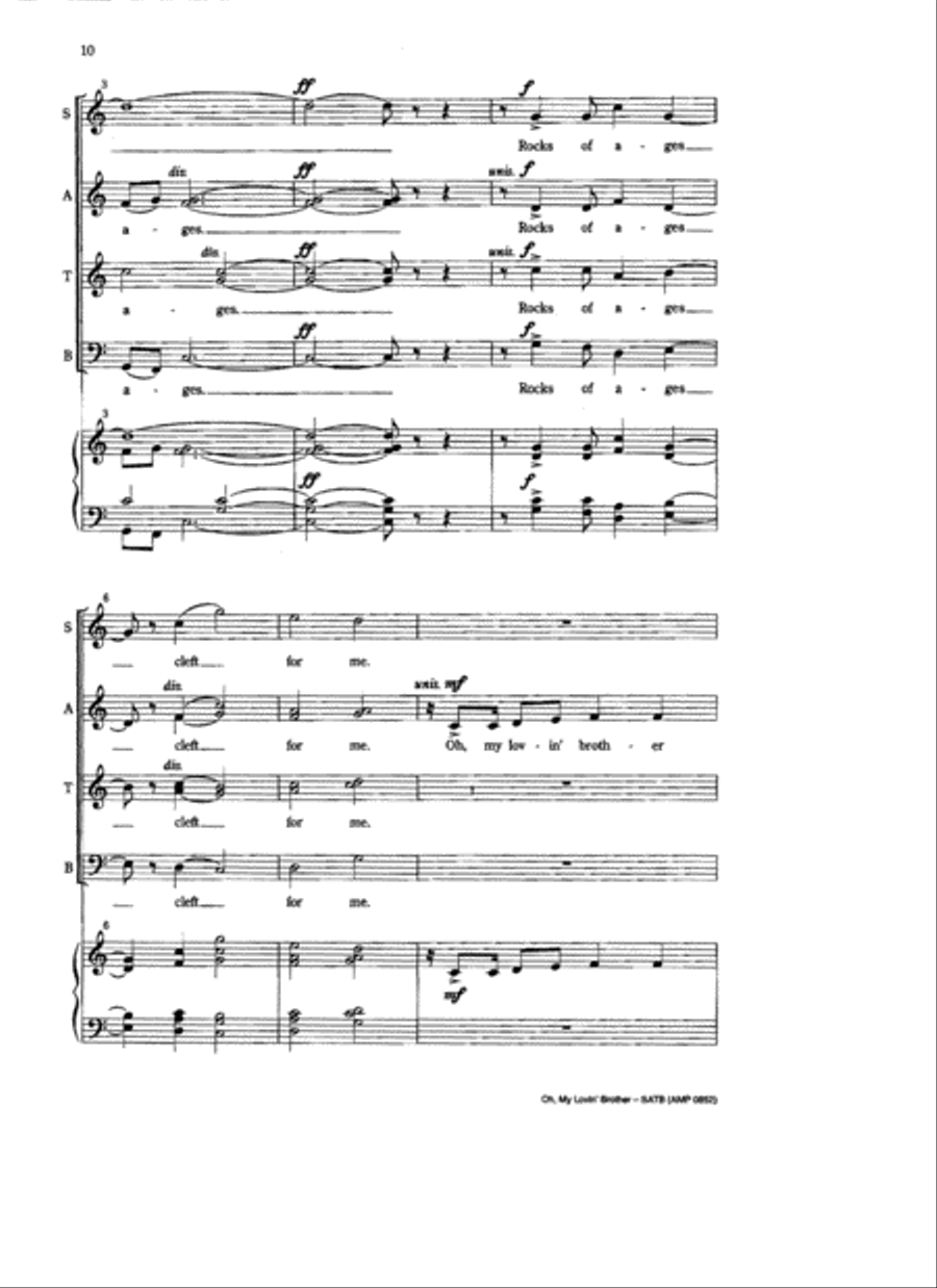 This Bitterly Beautiful Land Two Choruses 4-Part scores gallery preview page 6