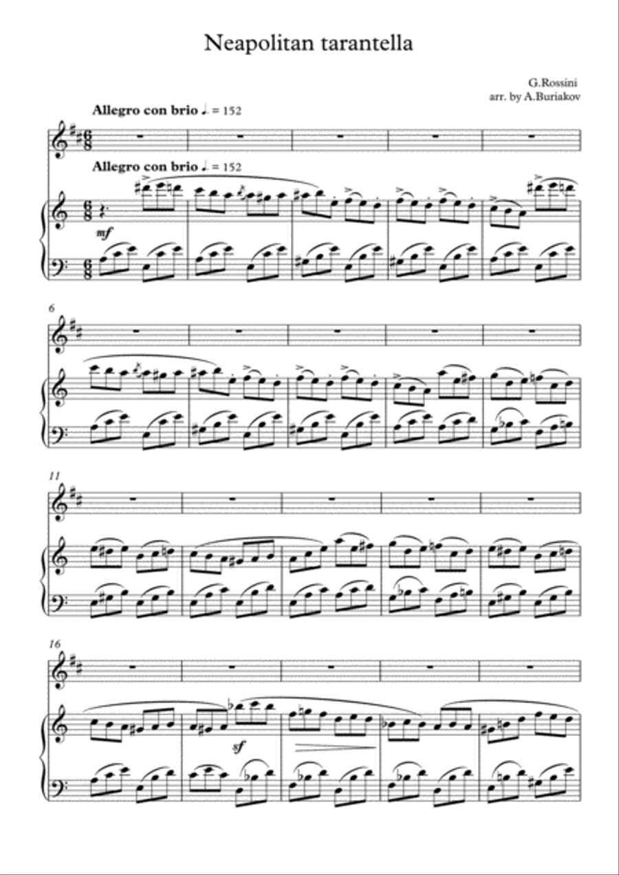 Neapolitan Tarantella (instrument in Bb) Small Ensemble scores gallery preview page 4