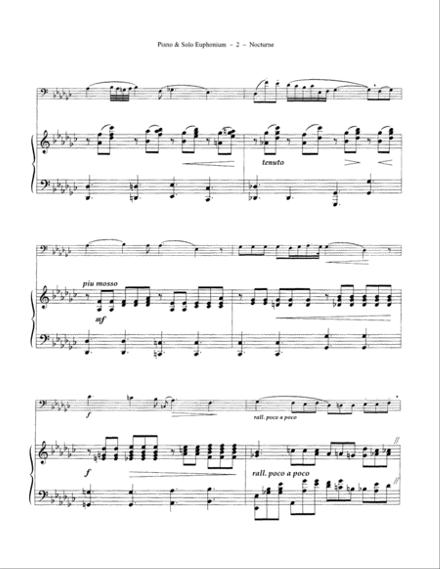 Nocturne Euphonium scores gallery preview page 3