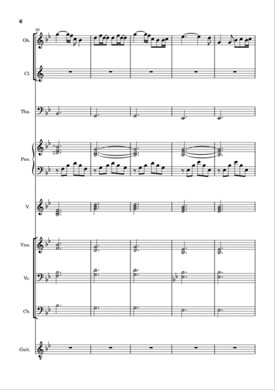 A Thousand Years Marching Band scores gallery preview page 6