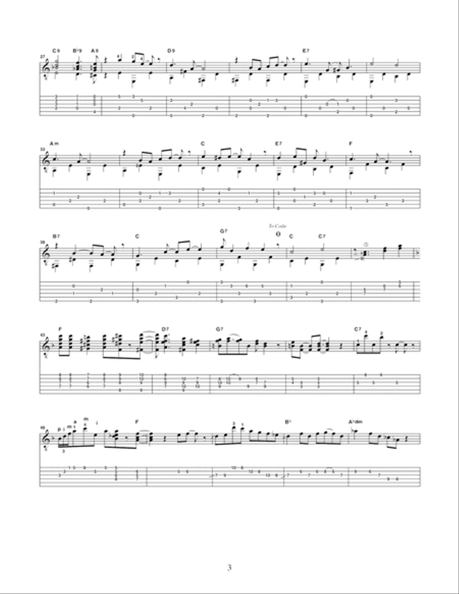 Dixieland Tunes for Fingerstyle Guitar Electric Guitar scores gallery preview page 4
