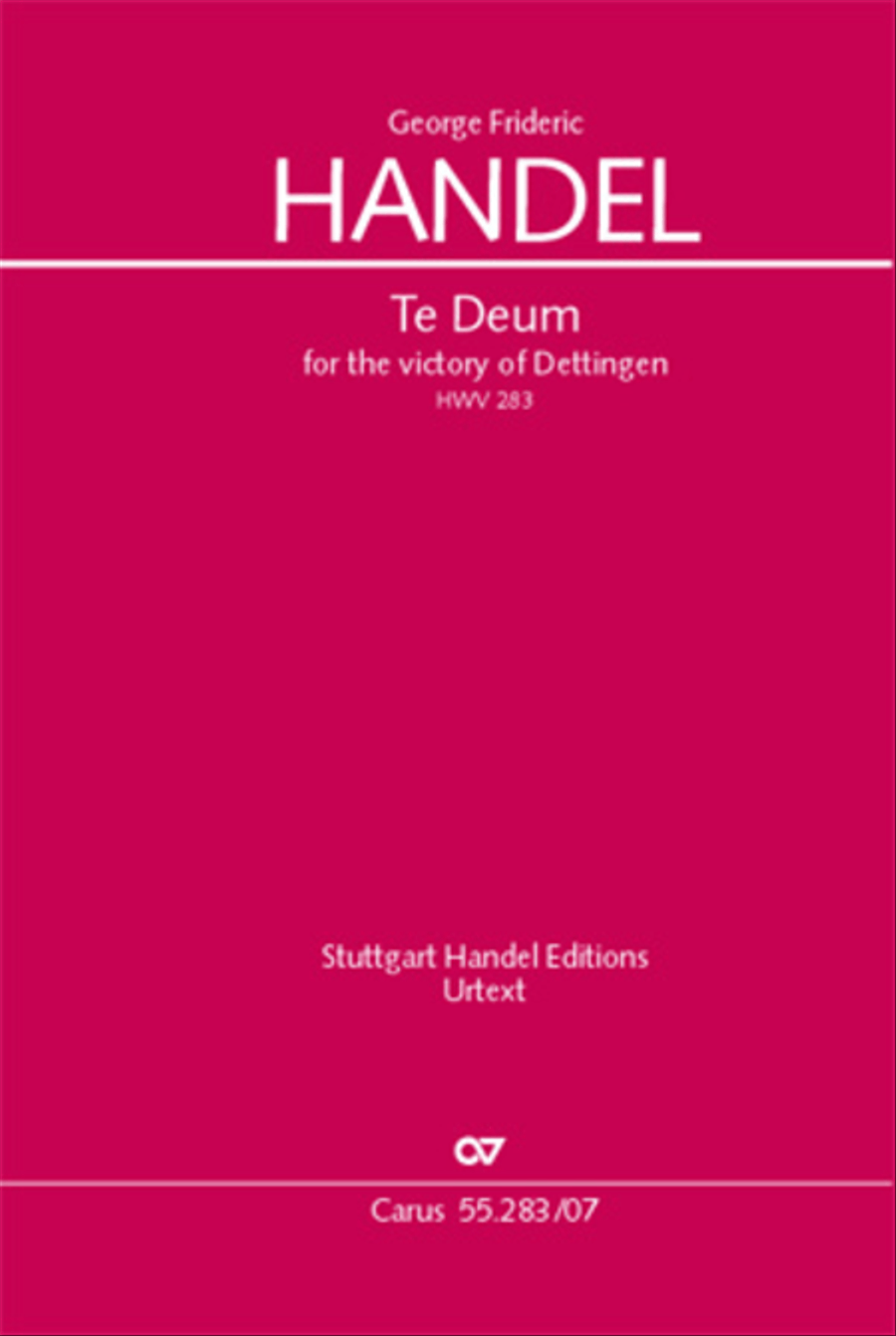 Te Deum for the Victory of Dettingen SSATB scores gallery preview page 1