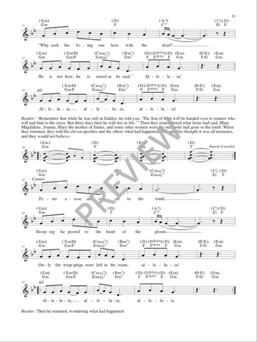 Easter Gospels Flute scores gallery preview page 10