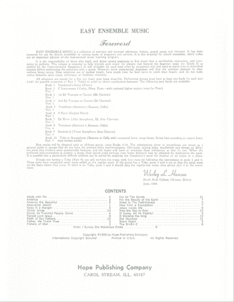 Easy Ensemble Music Part scores gallery preview page 2