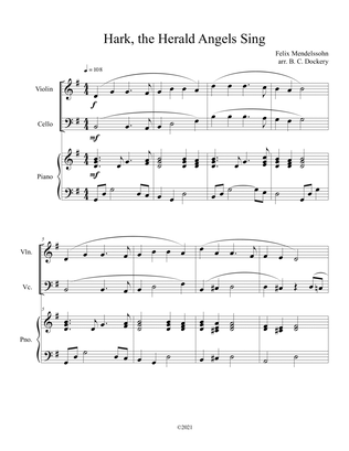 Hark, the Herald Angels Sing (Violin and Cello Duet with Piano Accompaniment)