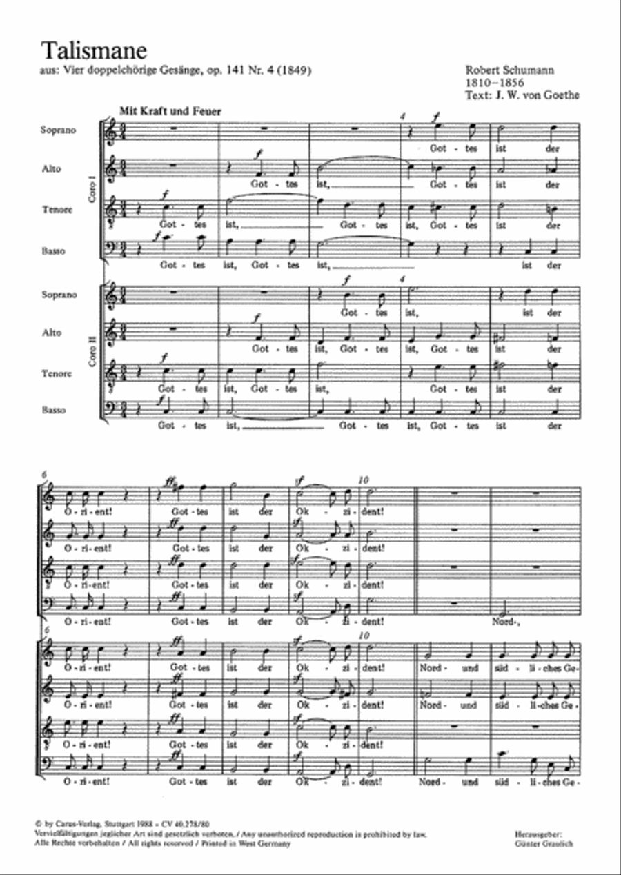 Talismane Talismane 4-Part scores gallery preview page 1