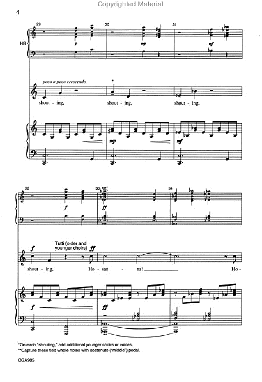 The Liturgy of the Palms (Choral Score) Unison Choir scores gallery preview page 4