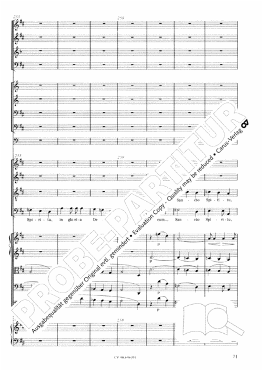 Mass in A Major (2 versions) STB scores gallery preview page 82