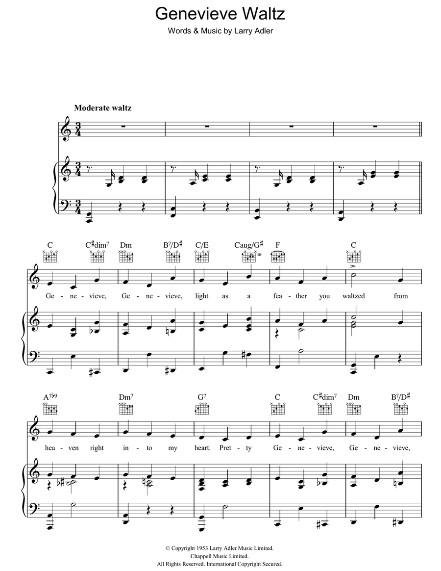 Genevieve Waltz Genevieve Waltz Acoustic Guitar scores gallery preview page 1