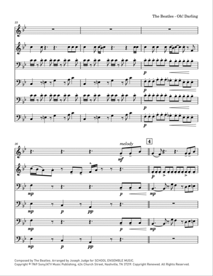 Oh! Darling Chamber Music scores gallery preview page 5