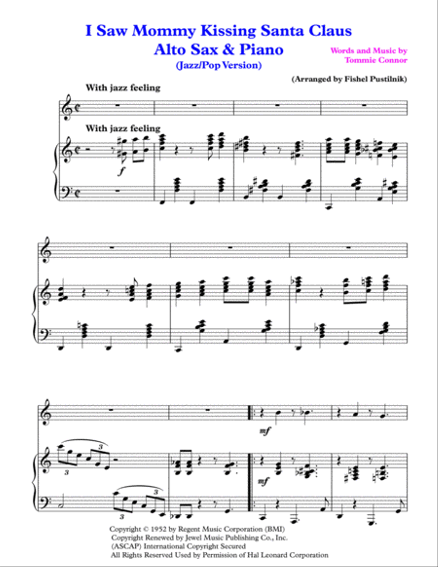 I Saw Mommy Kissing Santa Claus Woodwind Duet scores gallery preview page 2