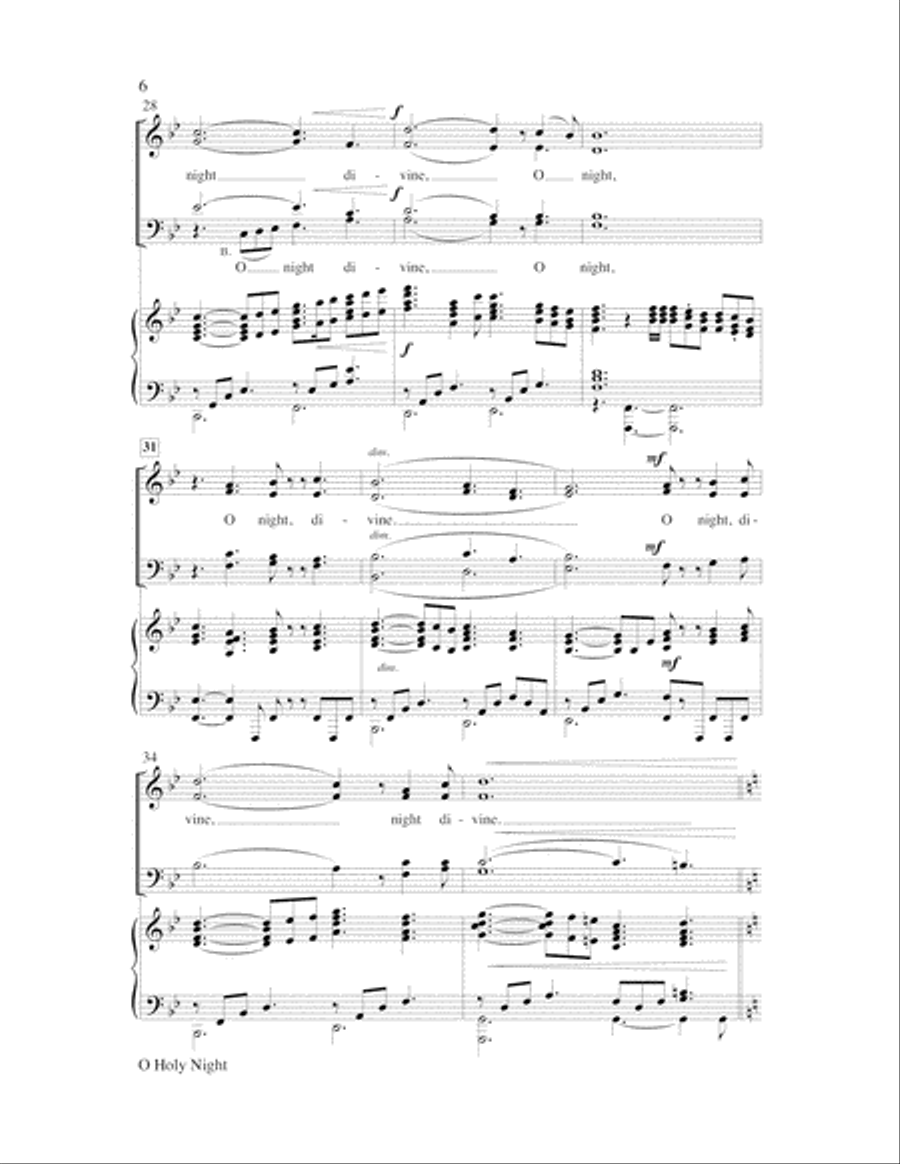 O Holy Night O Holy Night Handbell Choir scores gallery preview page 6