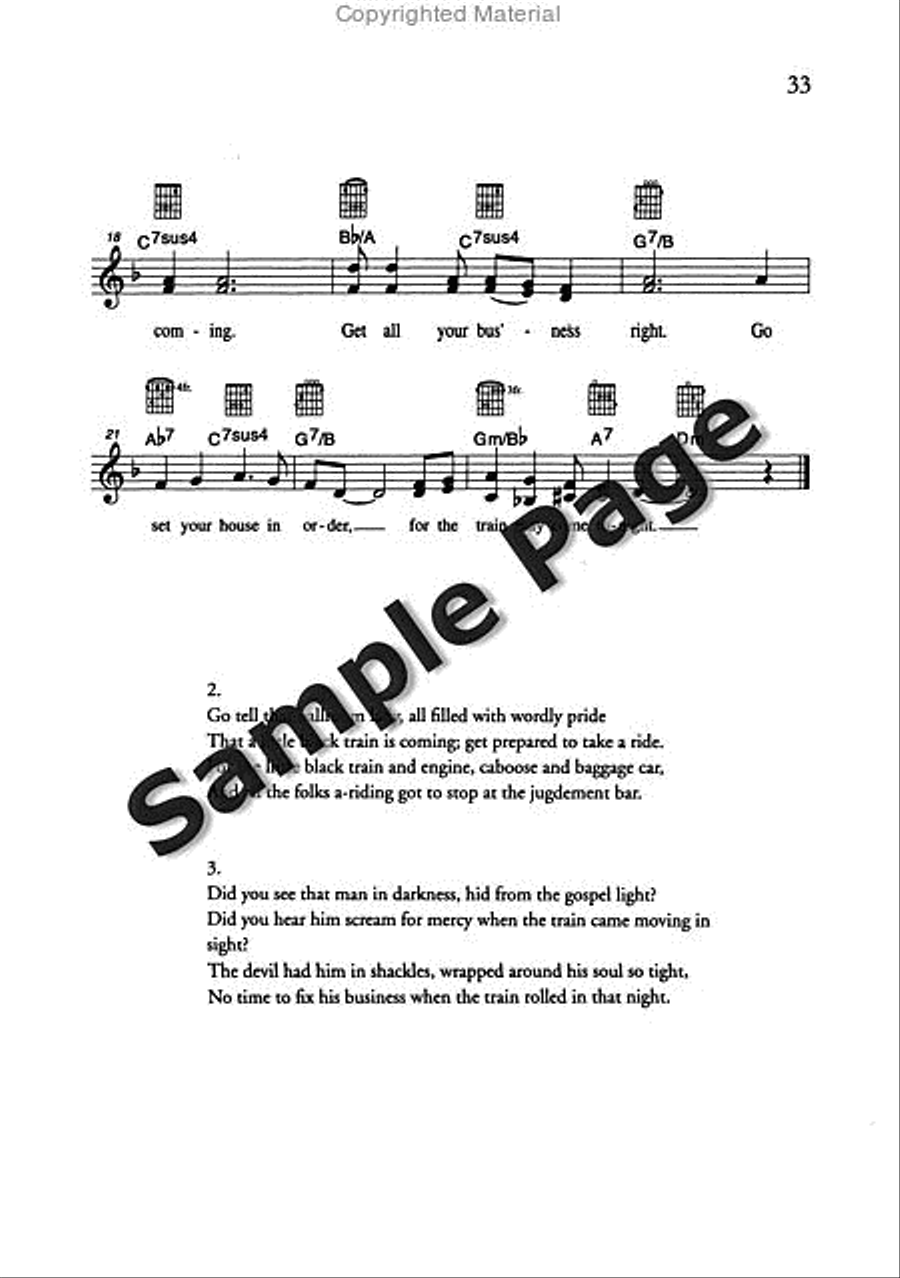 Best of Spirituals & Gospels Acoustic Guitar scores gallery preview page 34