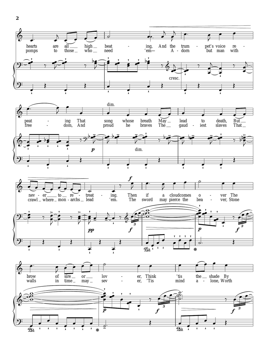 O the sight entrancing O the sight entrancing Piano, Vocal scores gallery preview page 2