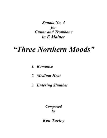 Duo Sonata No. 04 for Guitar and Trombone "Three Northern Moods" image number null
