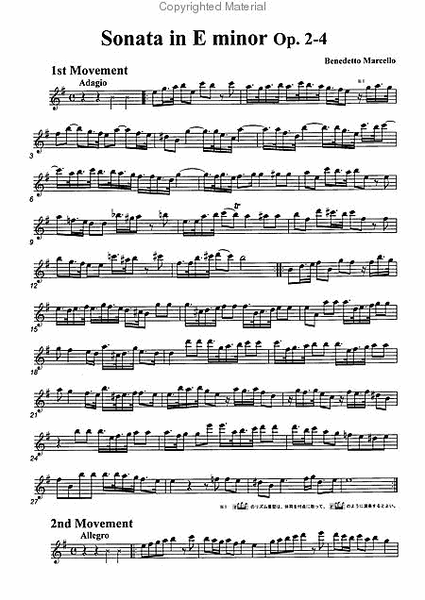 Sonata in E minor, Op. 2-4